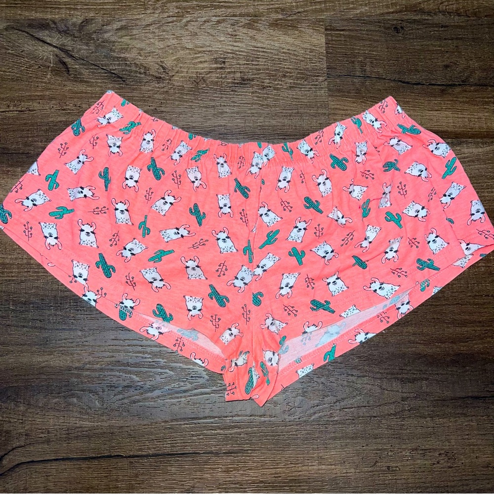 Love to Lounge Llama Pink Pajama Shorts